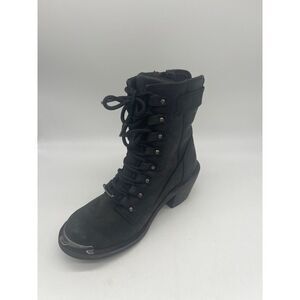 Harley Davidson Black Leather Waterproof Boots Size 6.5M